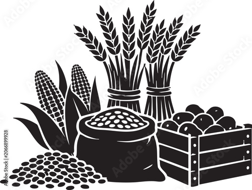 Foto Harvest Produce Set