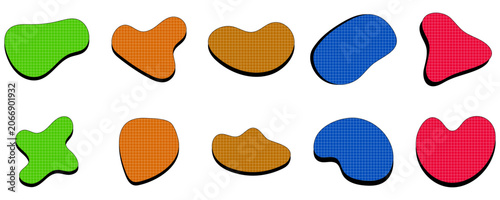 Colorful Abstract Organic Blob Shapes
