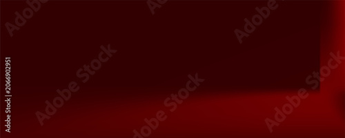 Red studio background. Abstract limbo podium studio room. Dark red gradient wall floor and spotlight scene. Showcase, promotion display