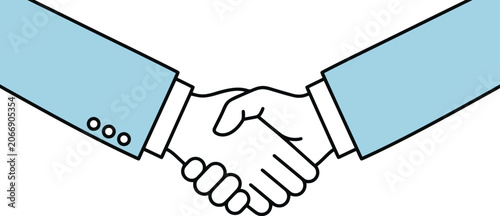 Business handshake as symbol of professional agreement and corporate partnership