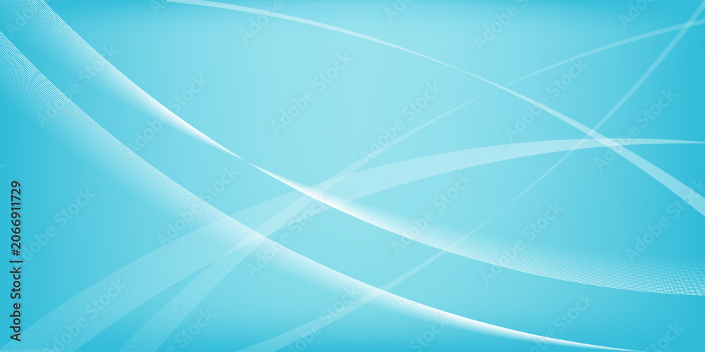 Fototapeta premium Blue Abstract Wave Background With Soft Gradient and Smooth Flowing Lines For Minimal Design,eps10.