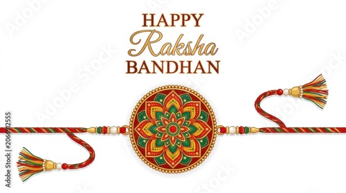 Minimal Raksha Bandhan Festival Greeting Card