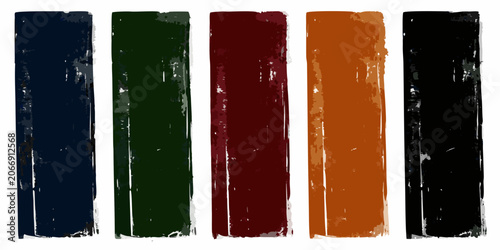 Rectangular Blocks With Textured Surfaces Against A White Background