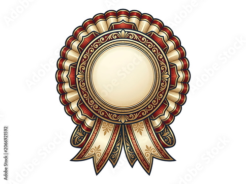 Intricate red and gold woven basket with handle.