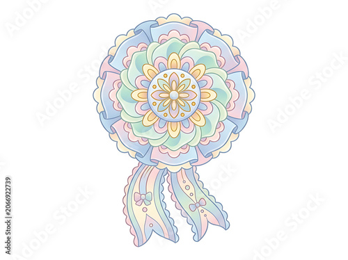 Colorful brain neural network illustration.