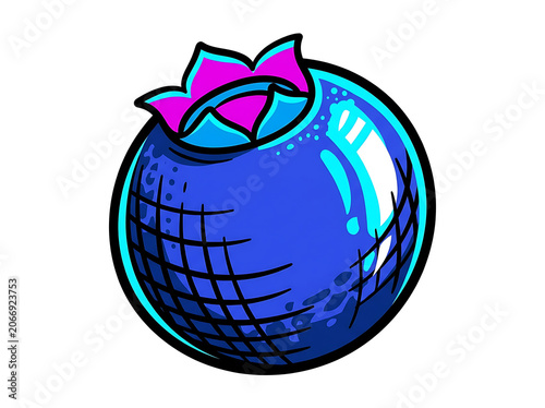 Colorful abstract 3D geometric sphere with flowing lines.