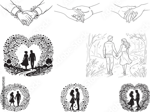 Holding Hands Love SVG