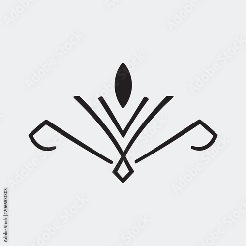 Abstract Geometric Emblem — Minimalist Decorative Symbol