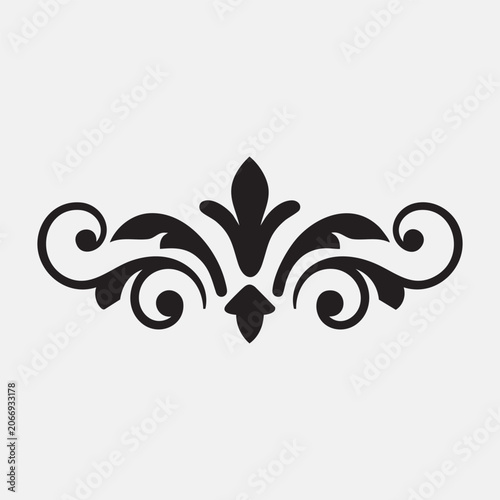 Royal Scroll Ornament — Classic Decorative Flourish