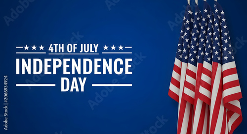 American flag waving on Independence Day celebration with fireworks background