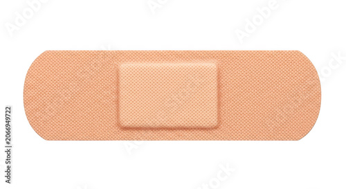 Quadro su tela Isolated adhesive bandage on transparent background ready for graphic design use