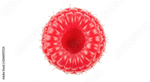 Tableau sur toile Isolated red blood cell with transparent background cut out medical illustration