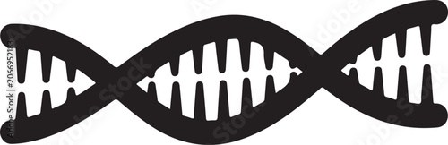 Foto DNA, double helix, genetic, vector icon, biology symbol