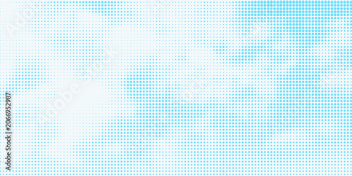 Cuadro en lienzo Bright blue sky halftone background