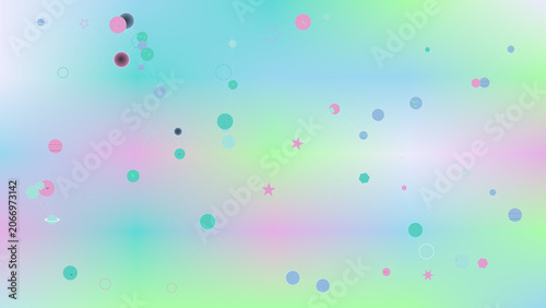 Distraction Free Wallpaper - Pleasant Cool colors with Gradient Mesh background