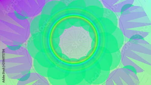 Distraction Free Wallpaper - Aurora colors with Gradient Mesh background