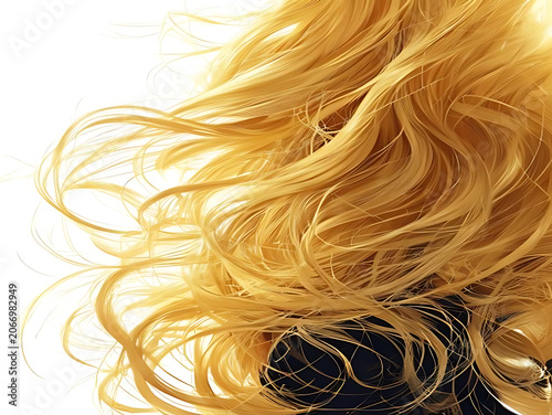 Golden retriever puppy with fluffy curly fur close up.