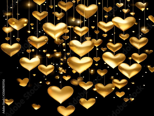 Golden honeycomb pattern with hexagonal cells.