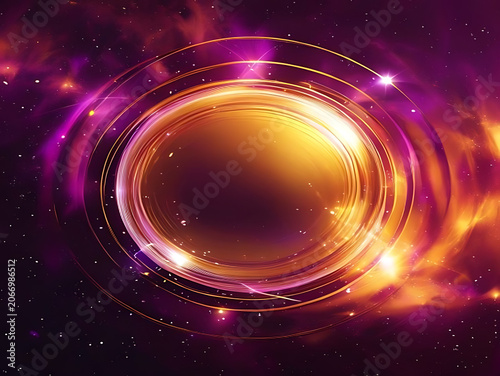 Spiral galaxy with vibrant cosmic dust and stars.