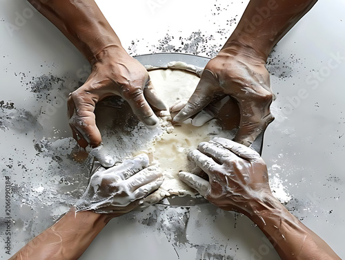 Hands washing raw chicken under running water in sink.