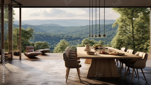 table and chairs on terrace