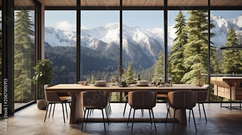 table and chairs in a restaurant