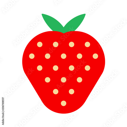 strawberry, fruit, isolated, illustration, berry, dessert, ripe, fresh, food, sweet, vector, red, 과일, 딸기