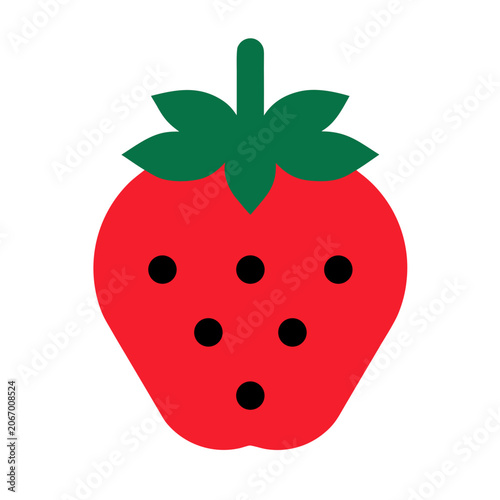 strawberry, fruit, isolated, illustration, berry, dessert, ripe, fresh, food, sweet, vector, red, 과일, 딸기