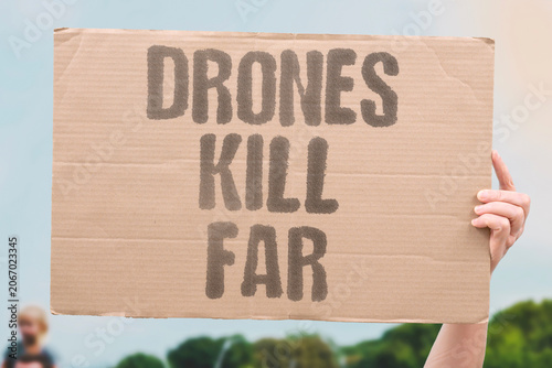 Canvas Print "Drones kill far" UAV attacks cause distant casualties