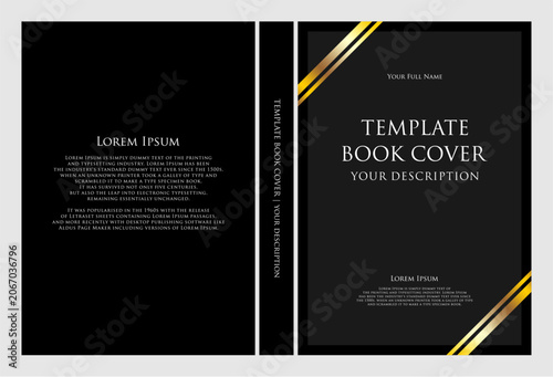 Modern book cover design template.