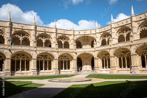 Views from the Jerónimos Monastery in the city of Lisbon, Portugal