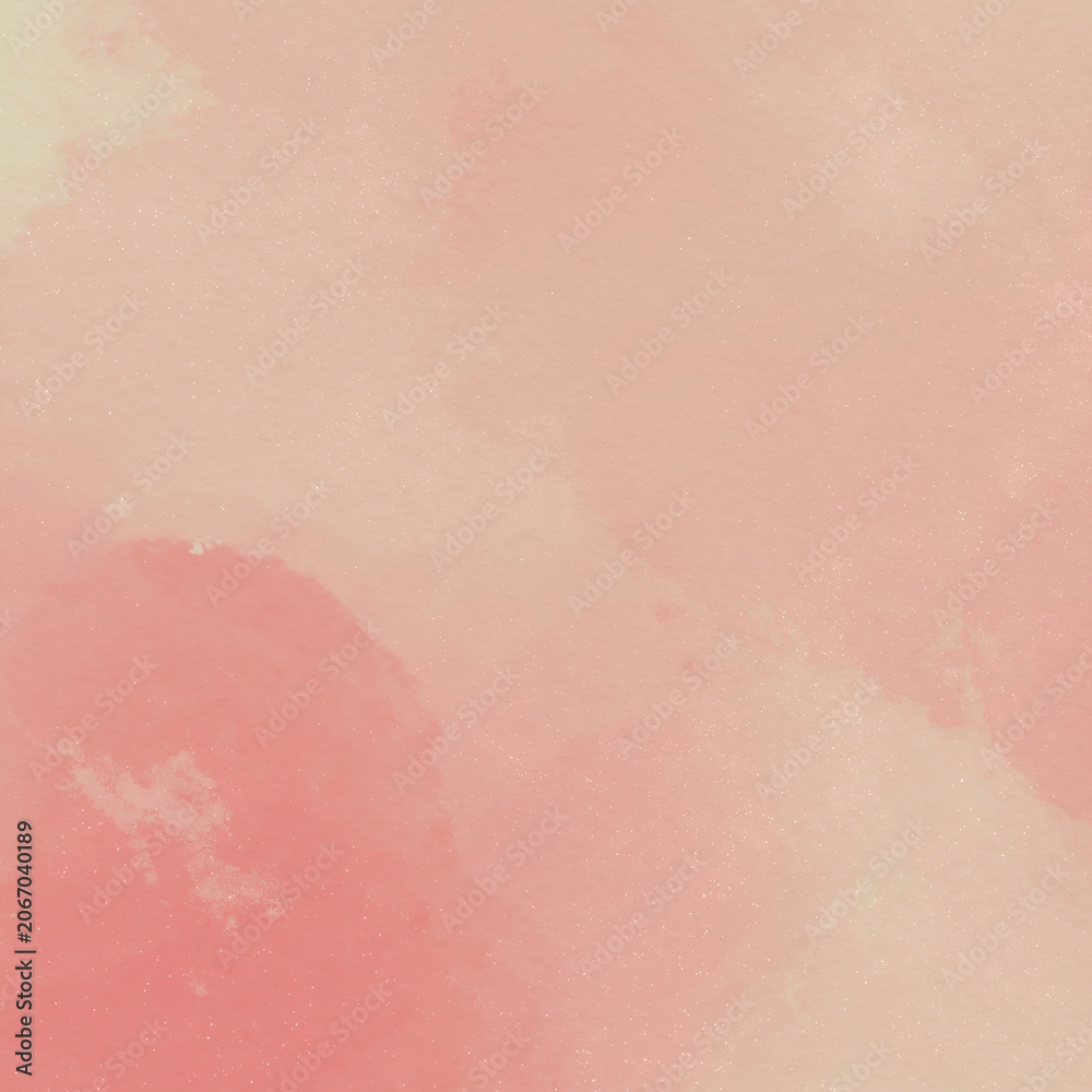 Fototapeta premium Pink Watercolor Square