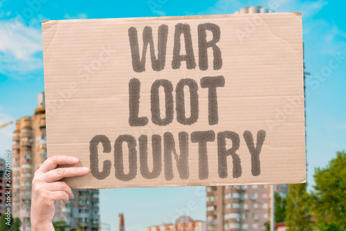 Photos "War loot country" Armed conflict results in plunder of resources