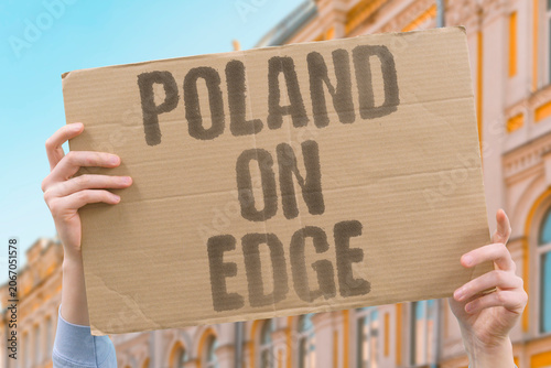 Tableau sur toile "Poland on edge" Polish society in state of high alert