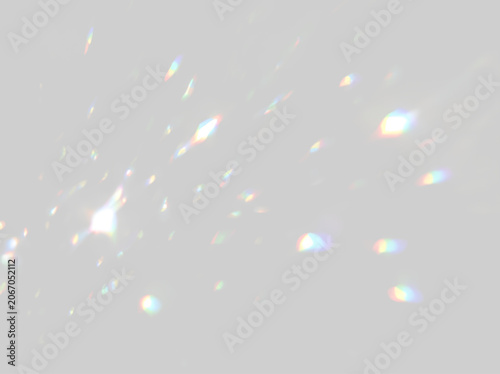Tableau sur toile Vibrant holographic crystal composition with rainbow dispersion, glowing optical