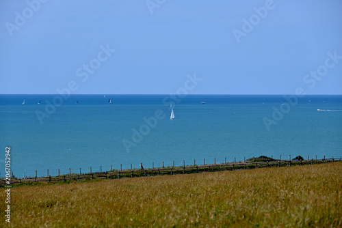 Obraz na płótnie Offshore Wind Farm Across The English Channel