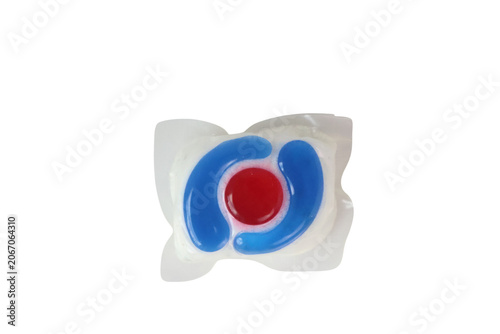 dishwasher detergent tablet isolated on transparent background
