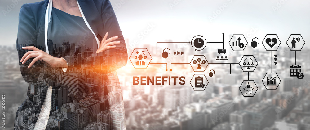 Obraz premium Employee benefit program improves HR management, workforce satisfaction, and corporate engagement Parse