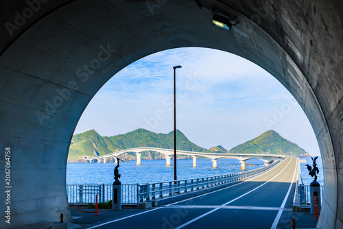 Bild auf Leinwand 初夏の甑󠄀大橋　鹿児島県薩摩川内市