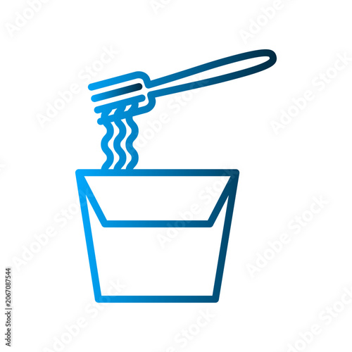 Noodle icon design template