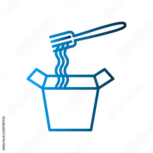 Noodle icon design template