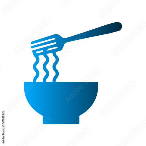 Noodle icon design template