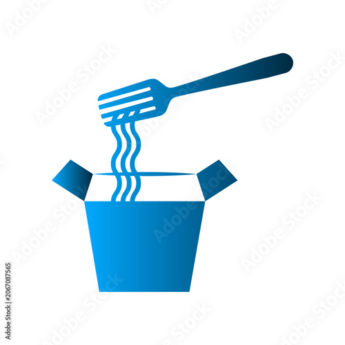 Noodle icon design template