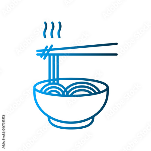 Noodle icon design template