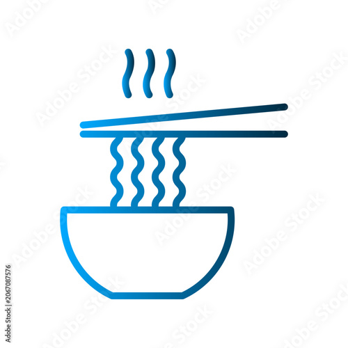 Noodle icon design template