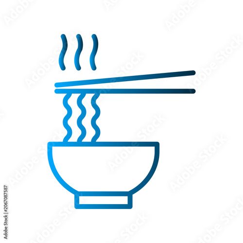 Noodle icon design template