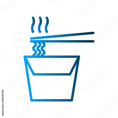 Noodle icon design template