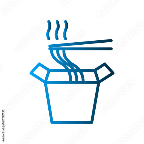 Noodle icon design template