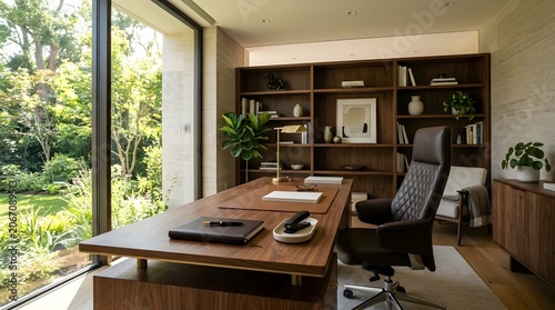 Luxury Contemporary Home Office Interior