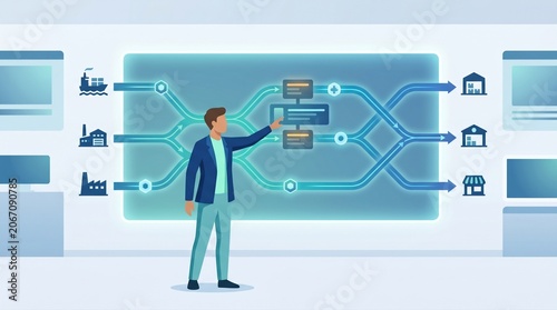 Logistics network rerouting shipments with human override control concept